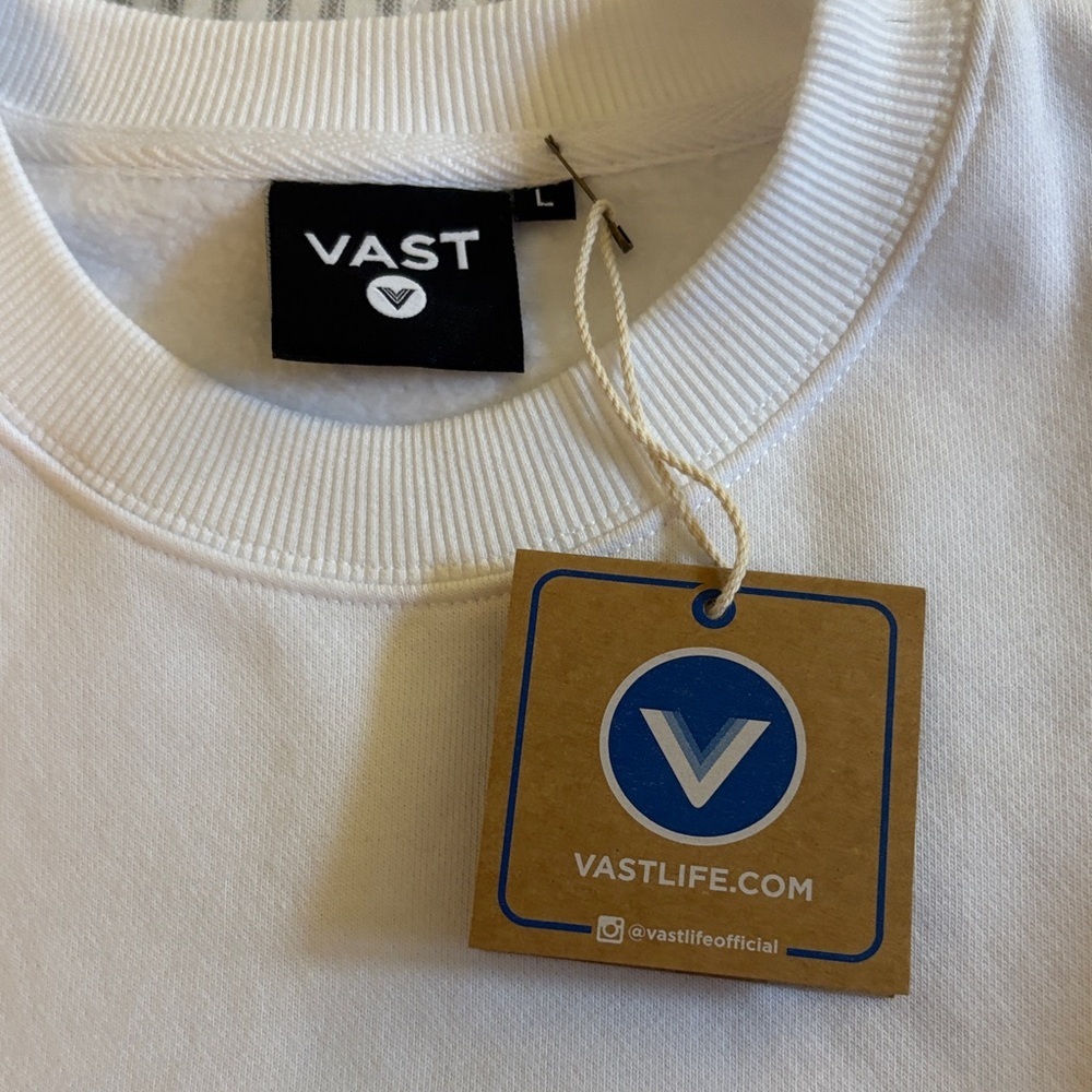 Vast Graphic Sweatshirt ~ Size Large ~ White - Picture 5 of 7